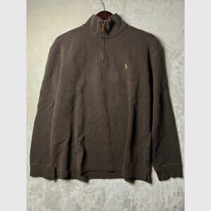 Vintage Ralph Lauren Polo 90’s 1/4 Zip Men's XL Soft Quarter Zip Matcha Latte
